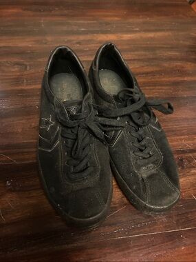 Converse Cons Men's Black Suede Lace-Up Athletic Sneakers